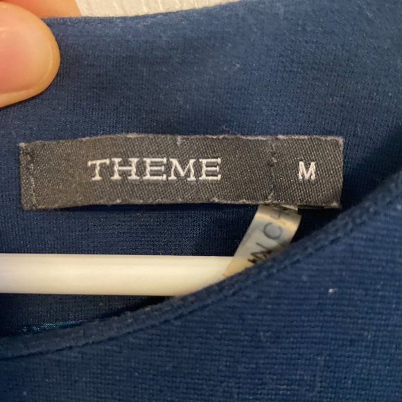 Blue Theme Dress with ruffles around the collar - Picture 2 of 3